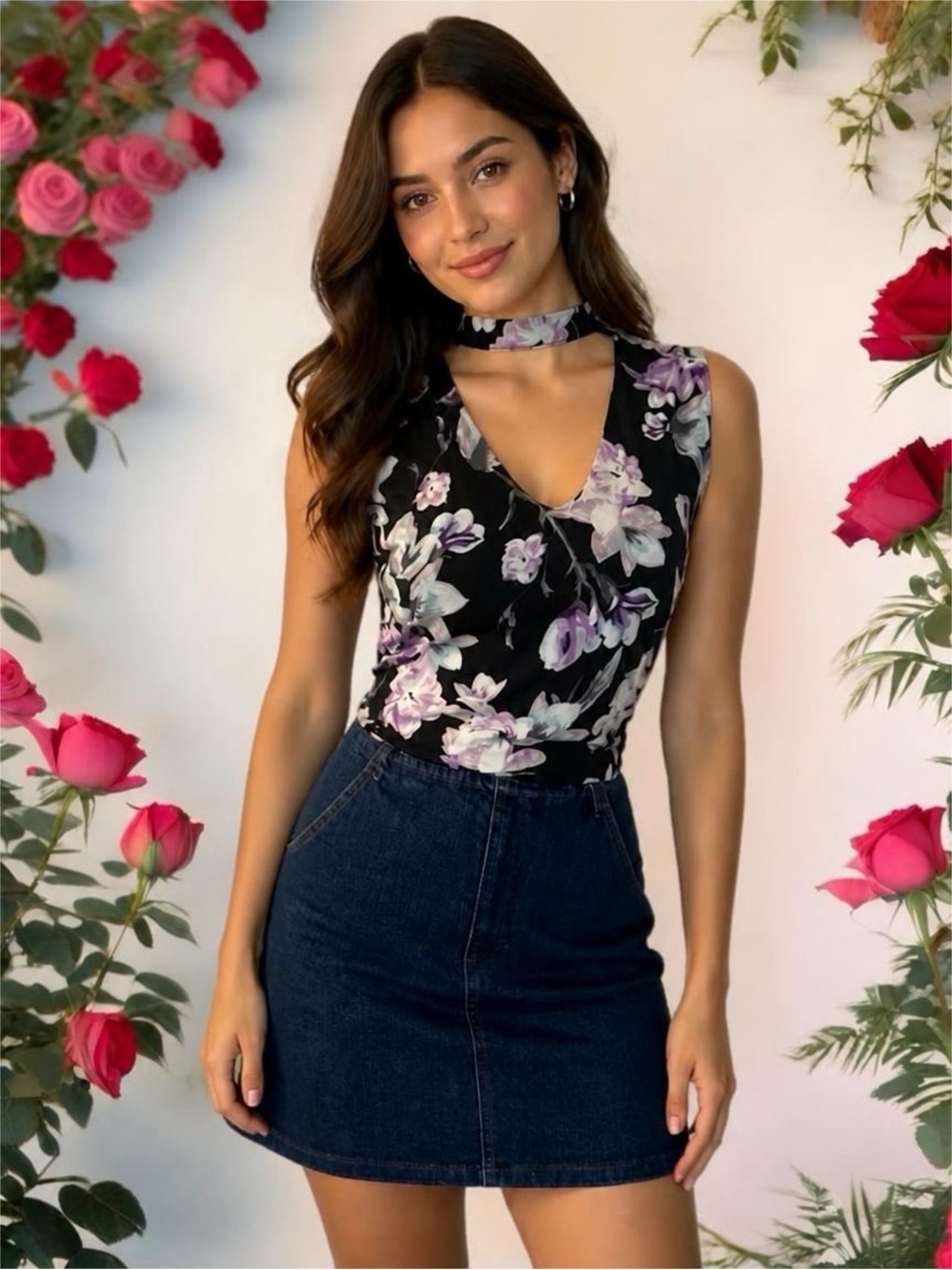 Vintage Ralph Lauren Denim Pencil Mini Skirt